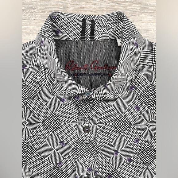 🌿SOLD - Robert Graham Button Up Long Sleeve Shirt Sz Medium - Picture 2 of 7